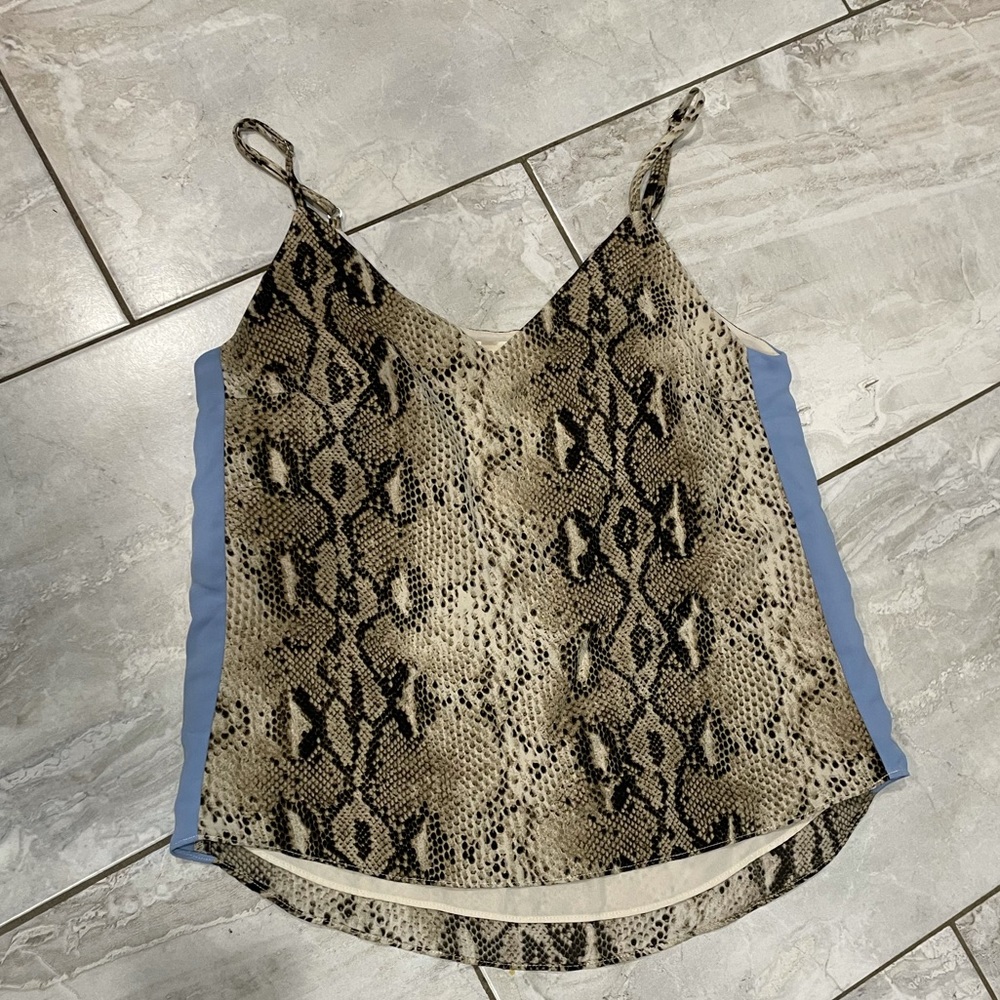 Snakeskin print tank